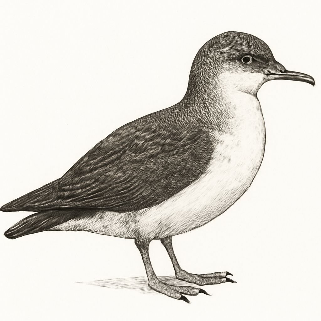 Illustration von Huttonsturmtaucher