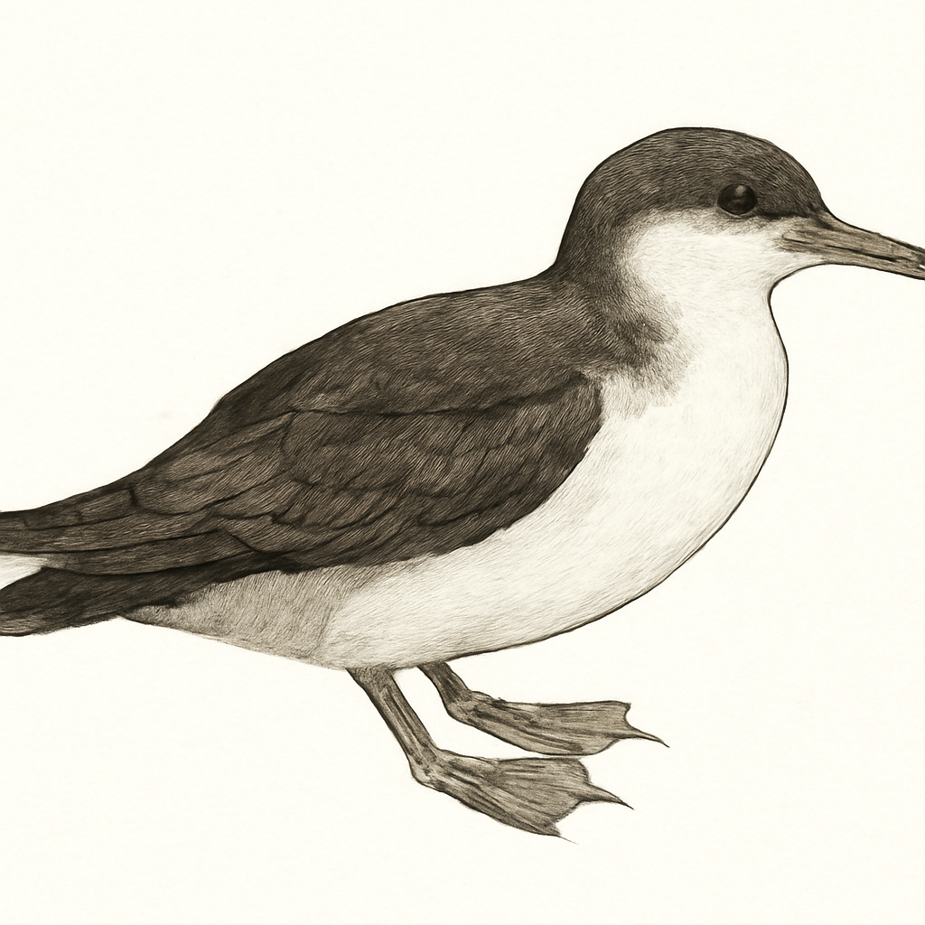 Illustratie van Boninpijlstormvogel