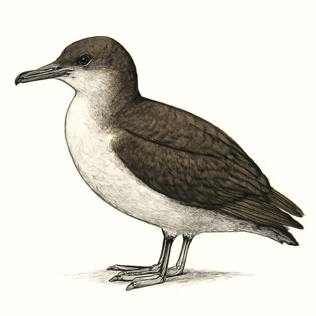 Illustratie van Newellpijlstormvogel