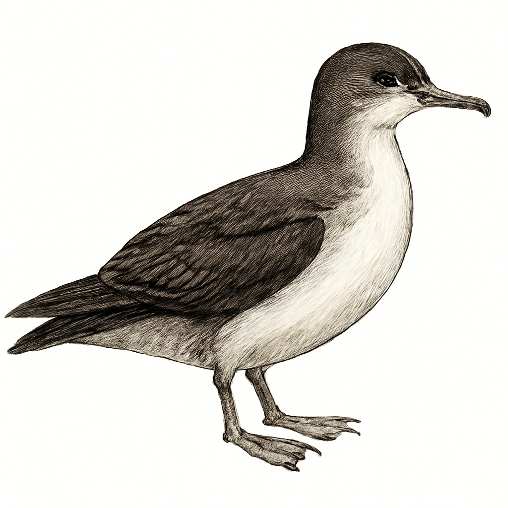 Illustratie van Subantarctische kleine pijlstormvogel