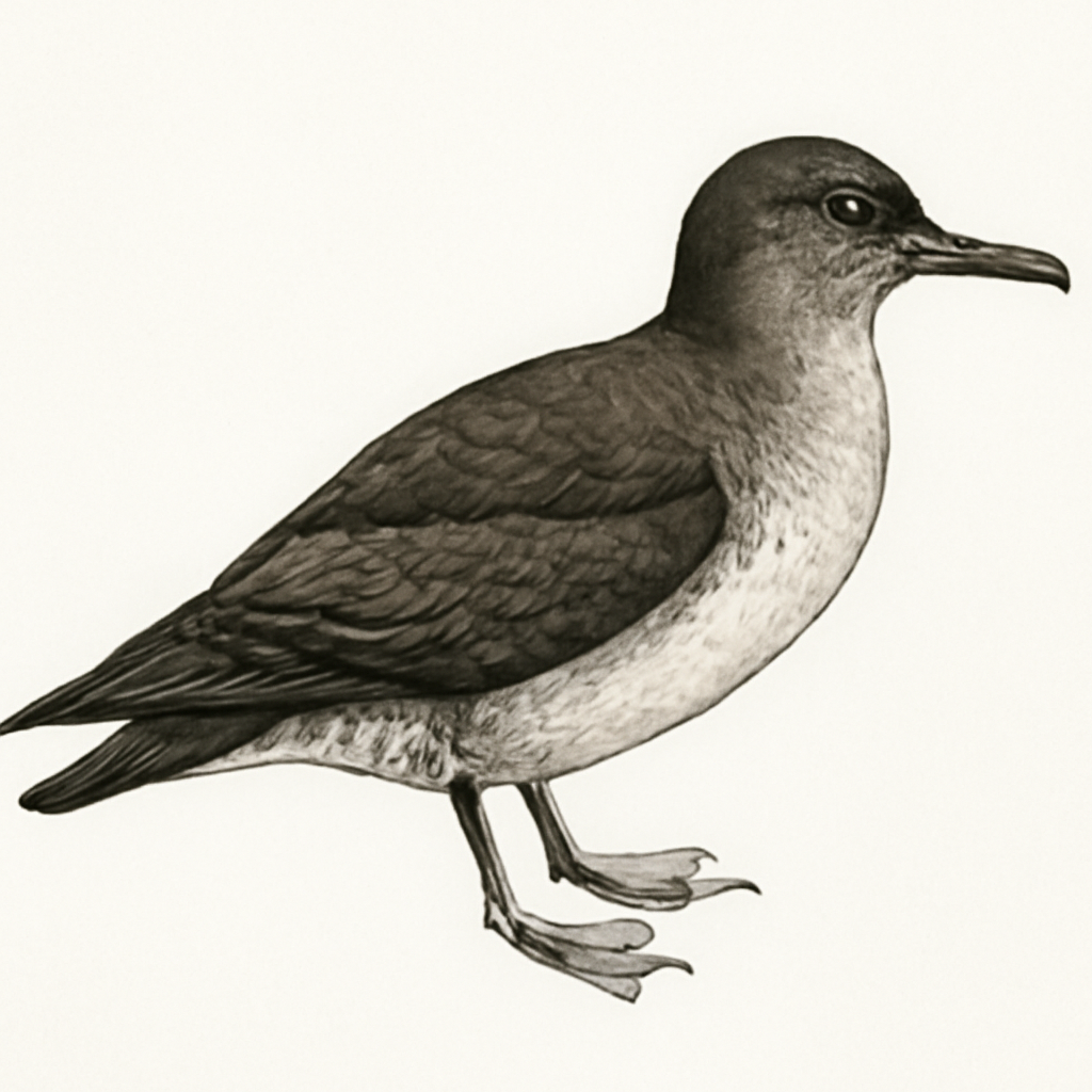 Illustration von Audubonsturmtaucher