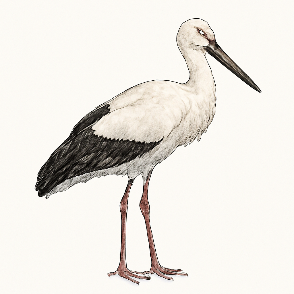 Illustrazione di Oriental Stork
