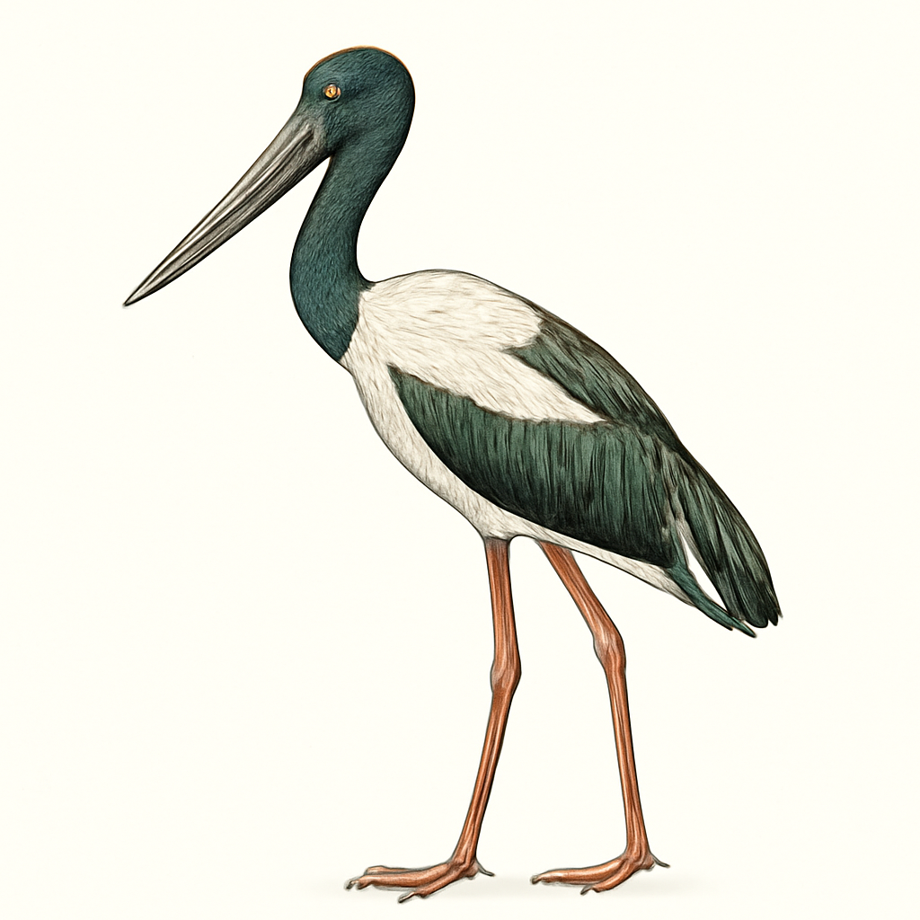 Illustration von Riesenstorch