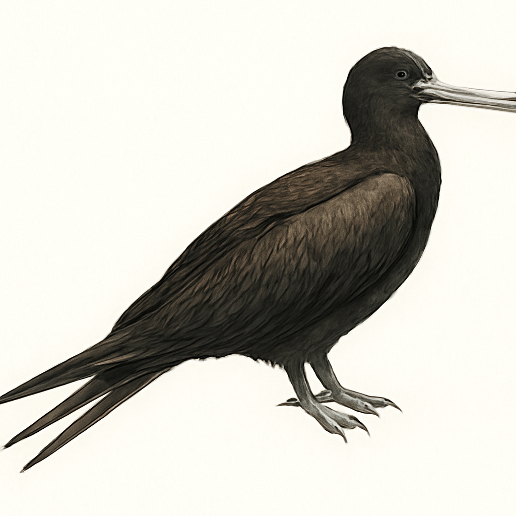 Illustration von Bindenfregattvogel