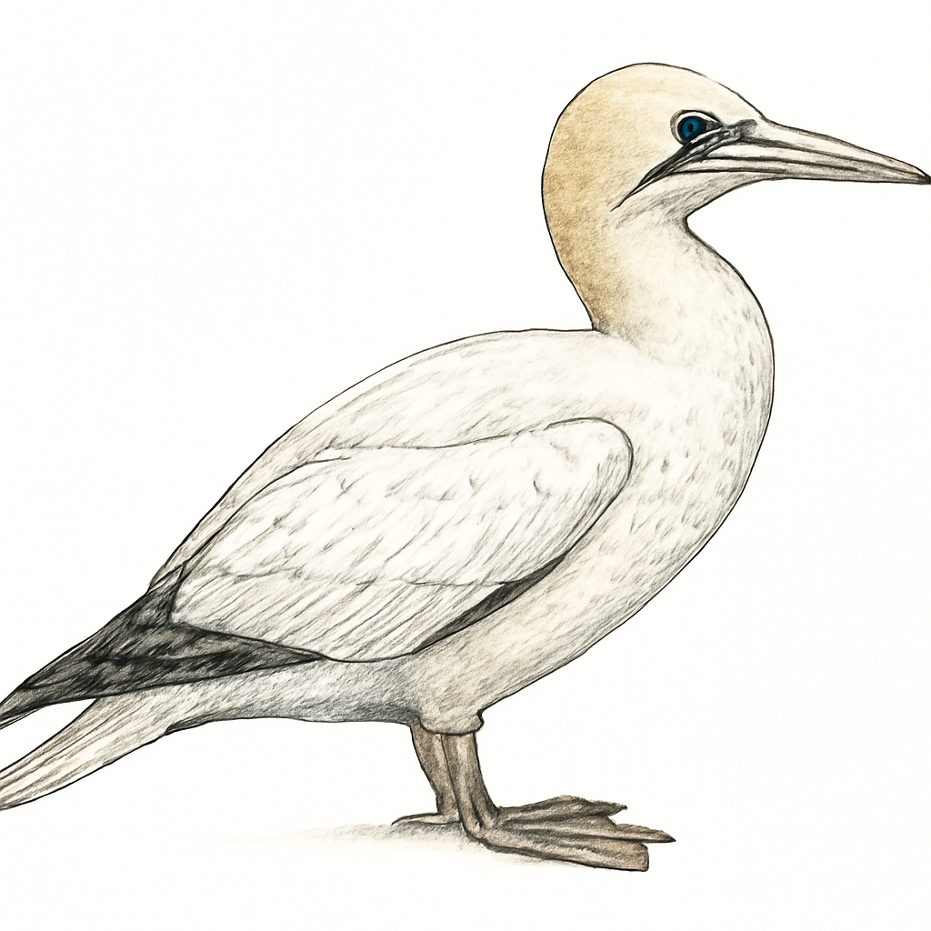 Northern Gannet illustration