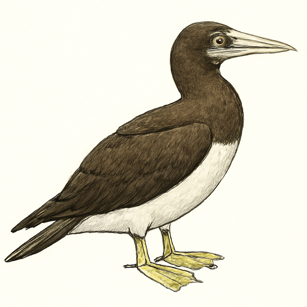 Brown Booby illustration