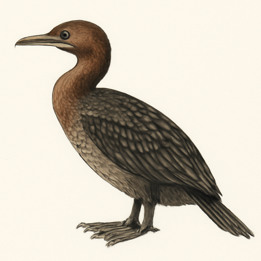 Pygmy Cormorant illustration