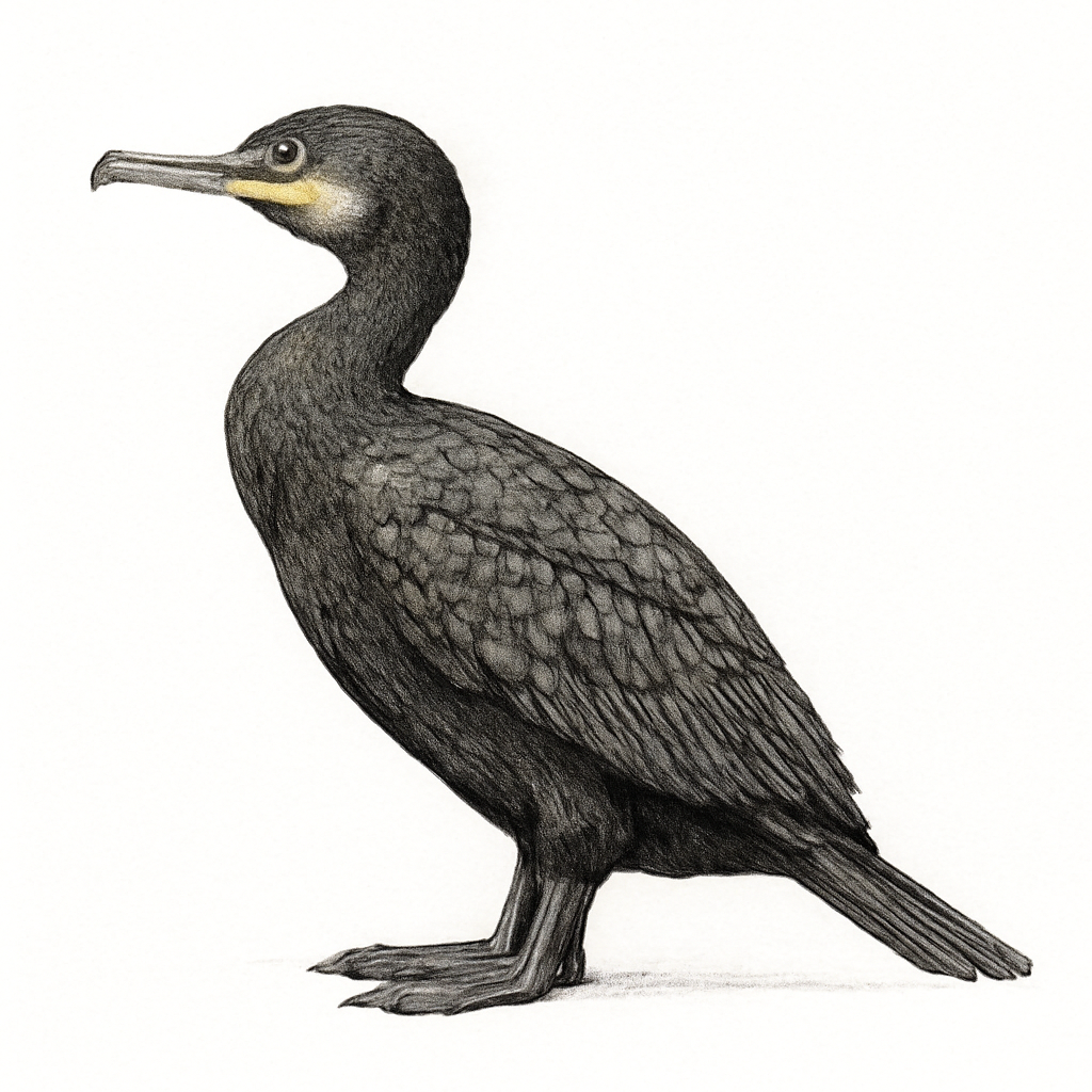 Ilustração de japanese cormorant