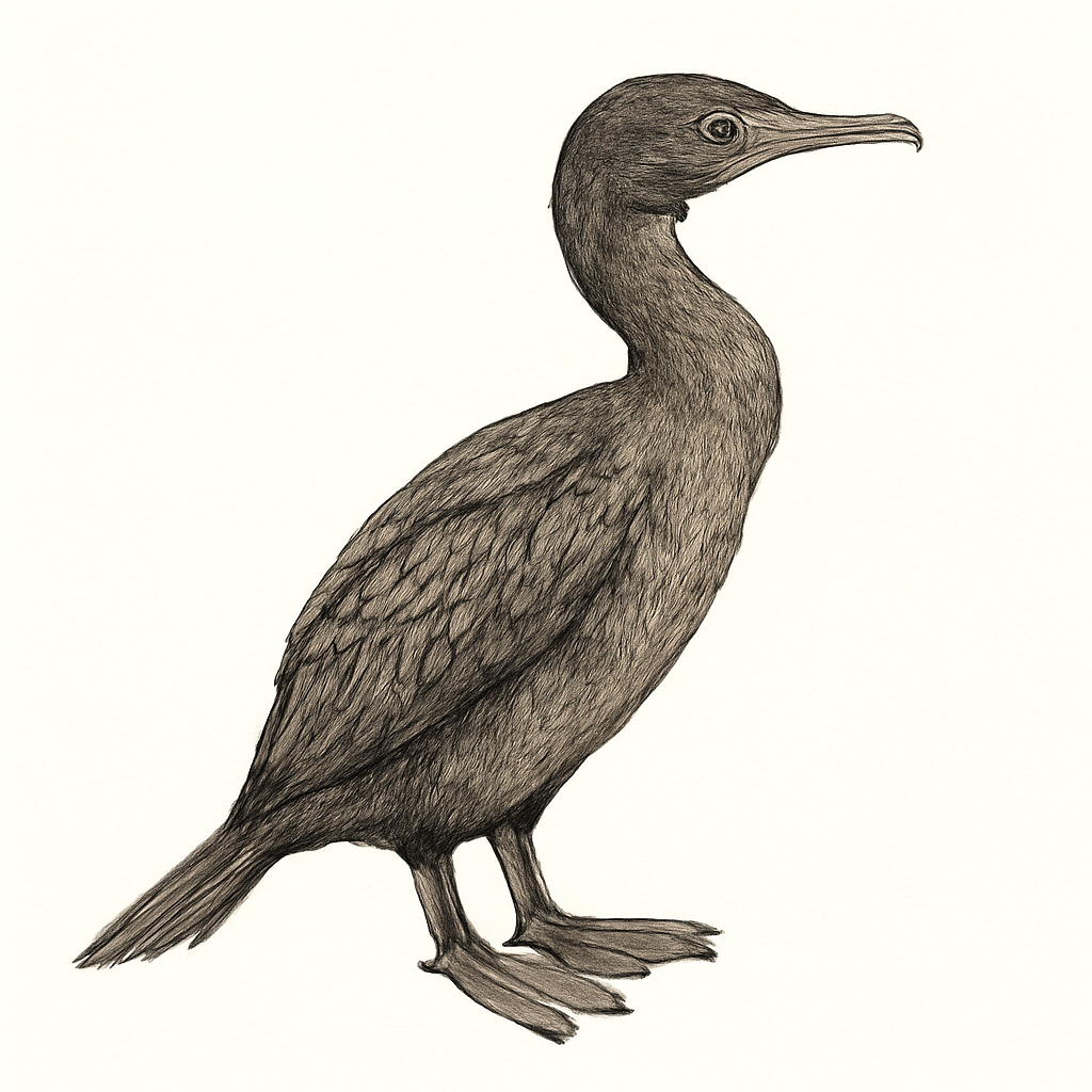 Illustrazione di Socotra Cormorant