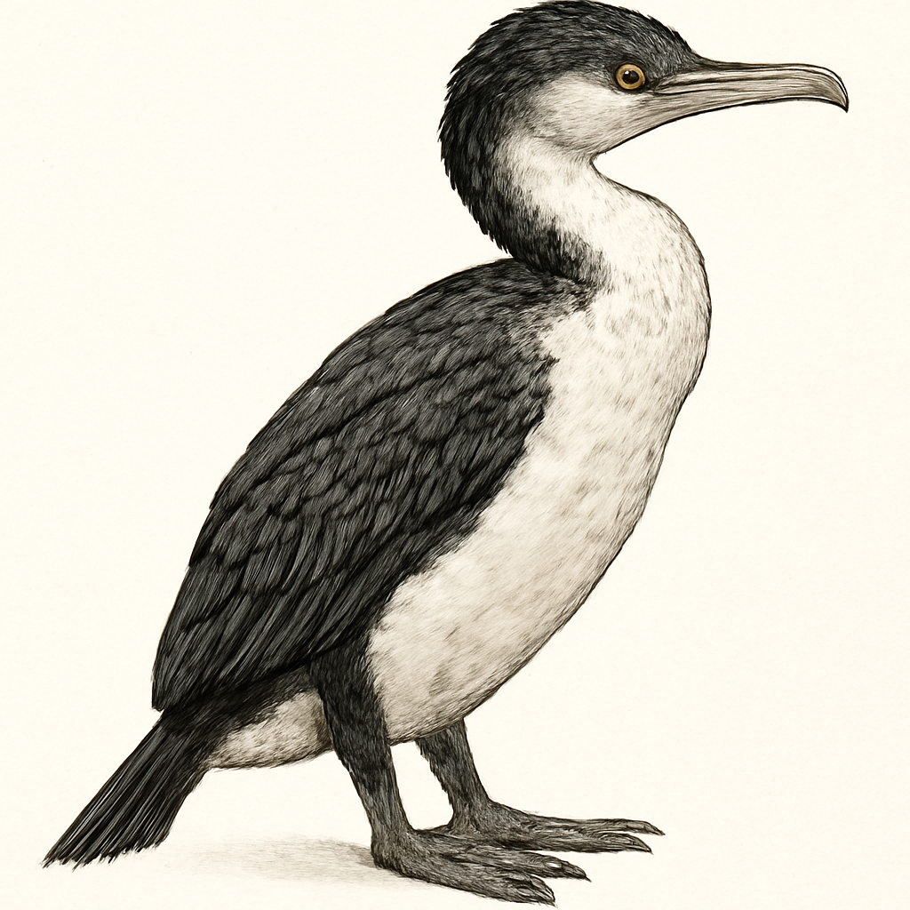 Illustration von Pittscharbe