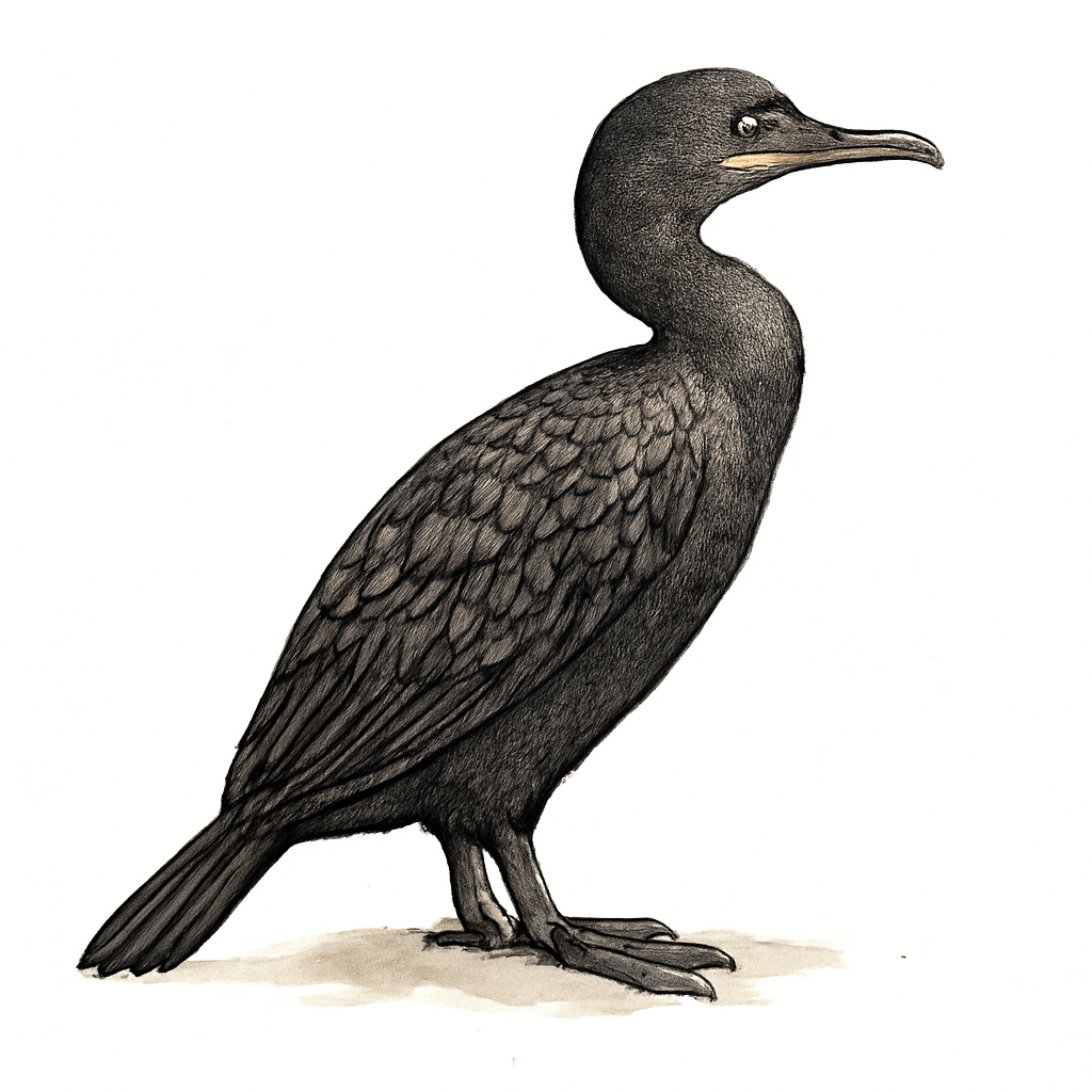 Neotropic Cormorant illustration