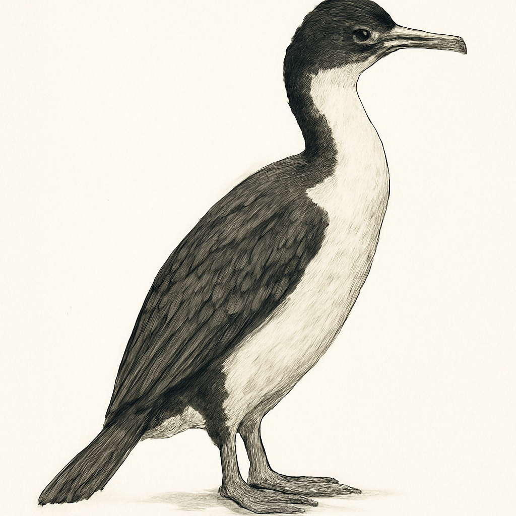 Ilustración de Cormorán de las Bounty