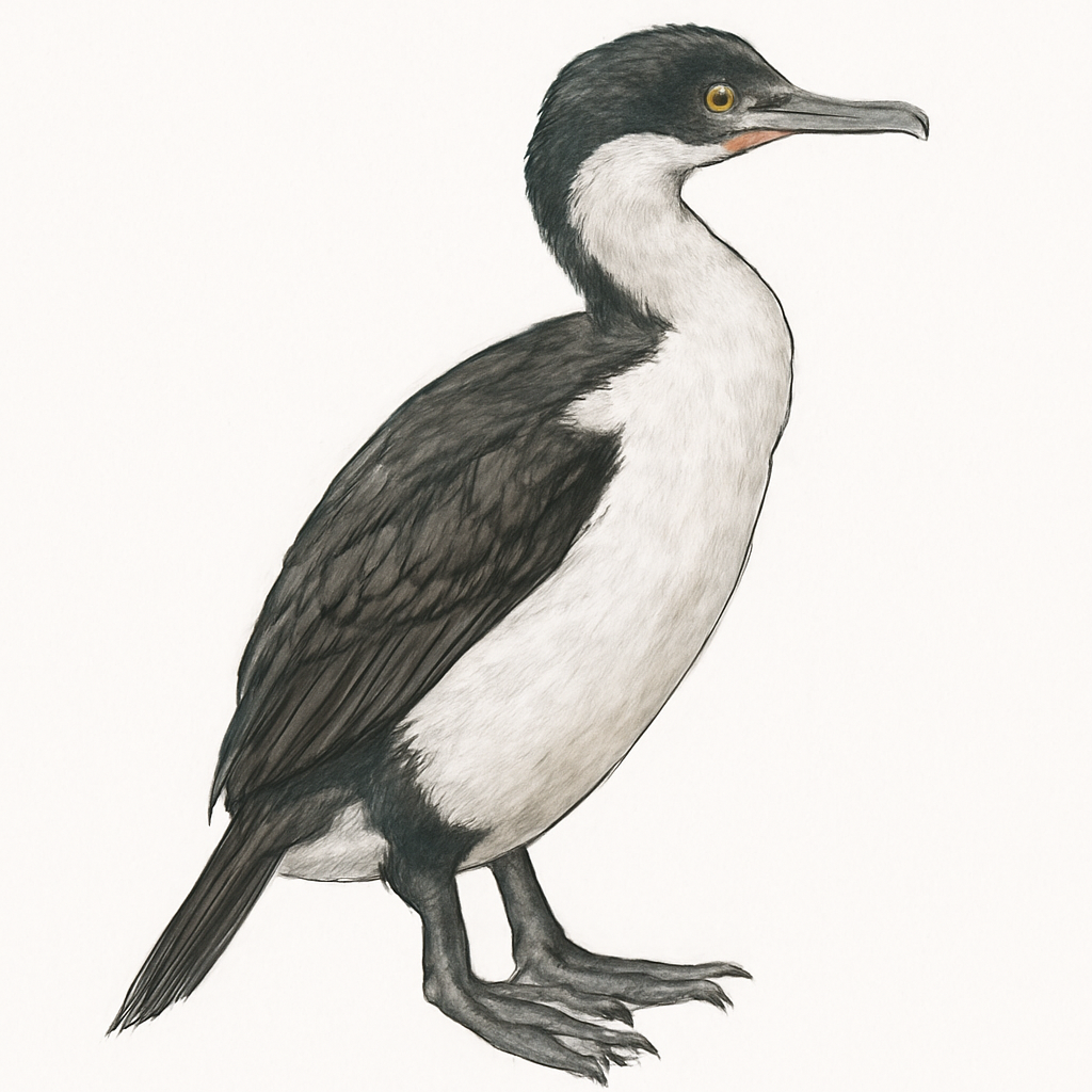 Ilustración de Cormorán Antártico