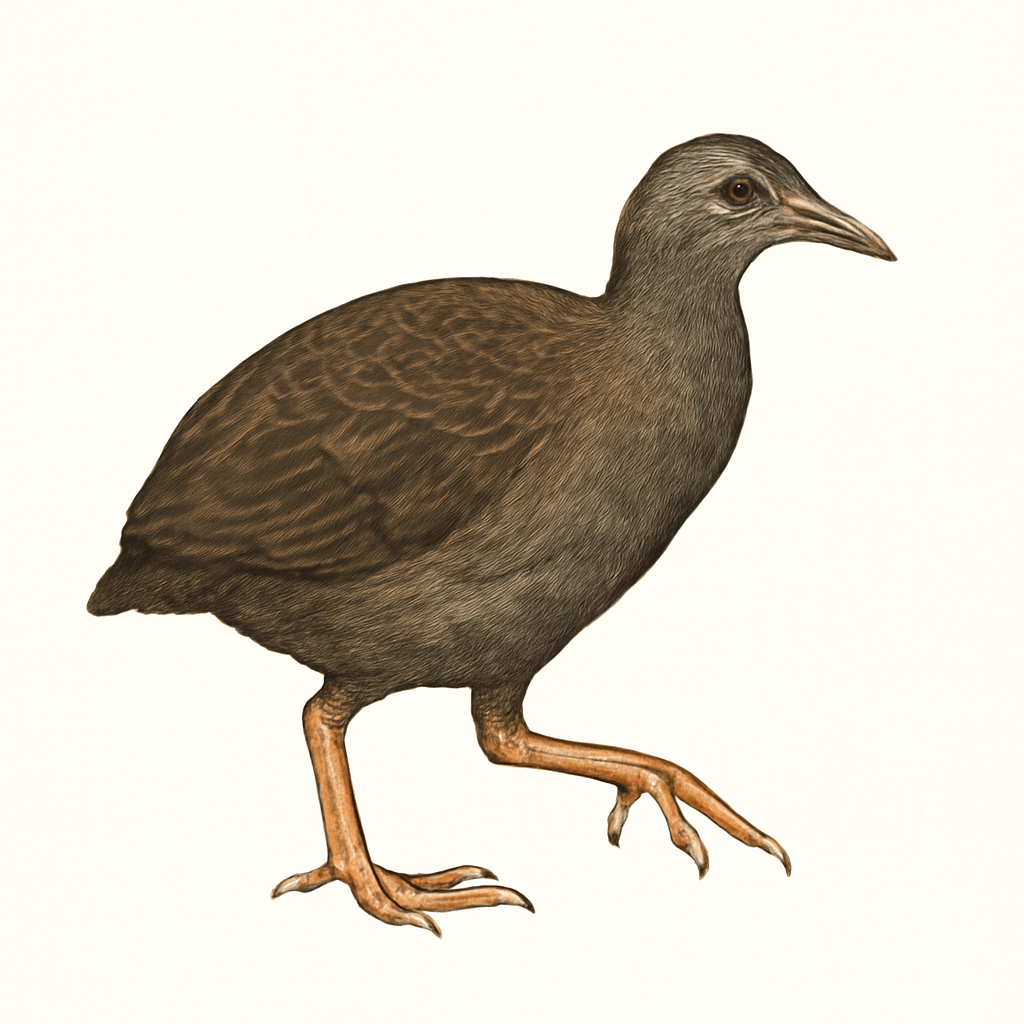 Orange-footed Megapode illustration