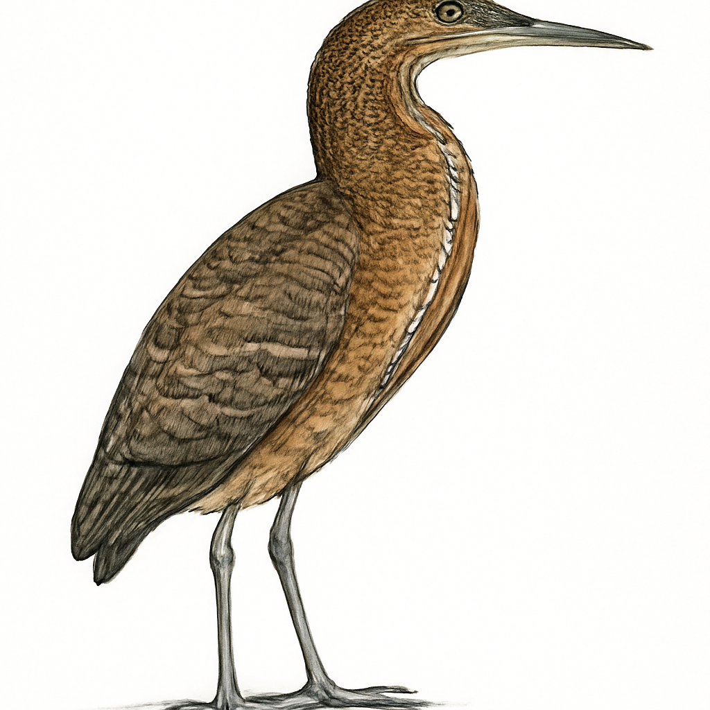 Fasciated Tiger-Heron illustration
