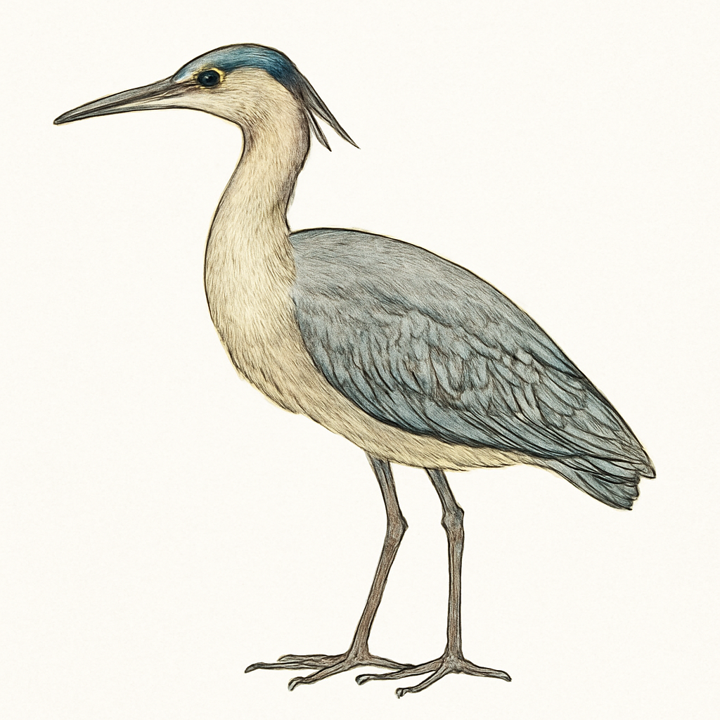 Illustration von Pfeifreiher