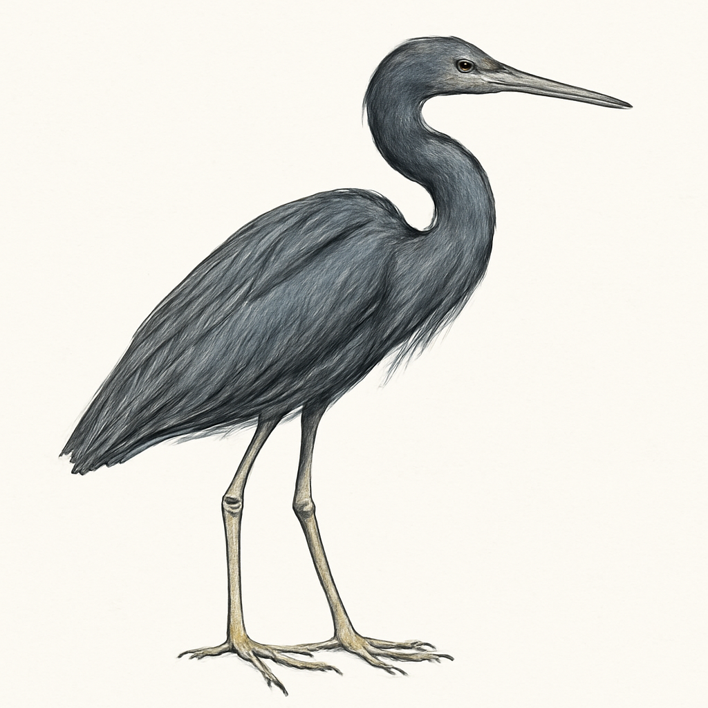 Western Reef-Heron illustration