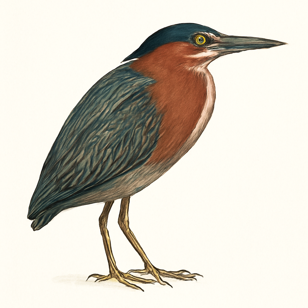 Green Heron illustration