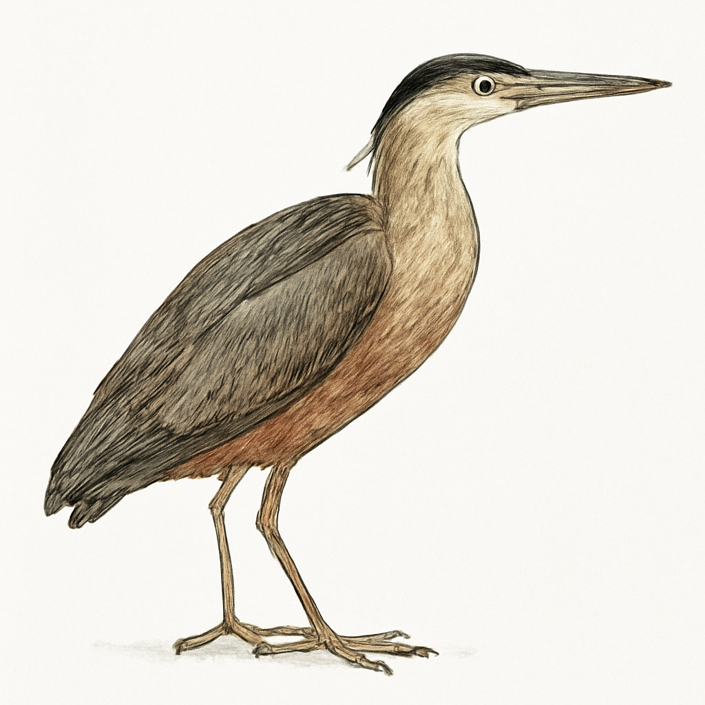 Rufous-bellied Heron illustration