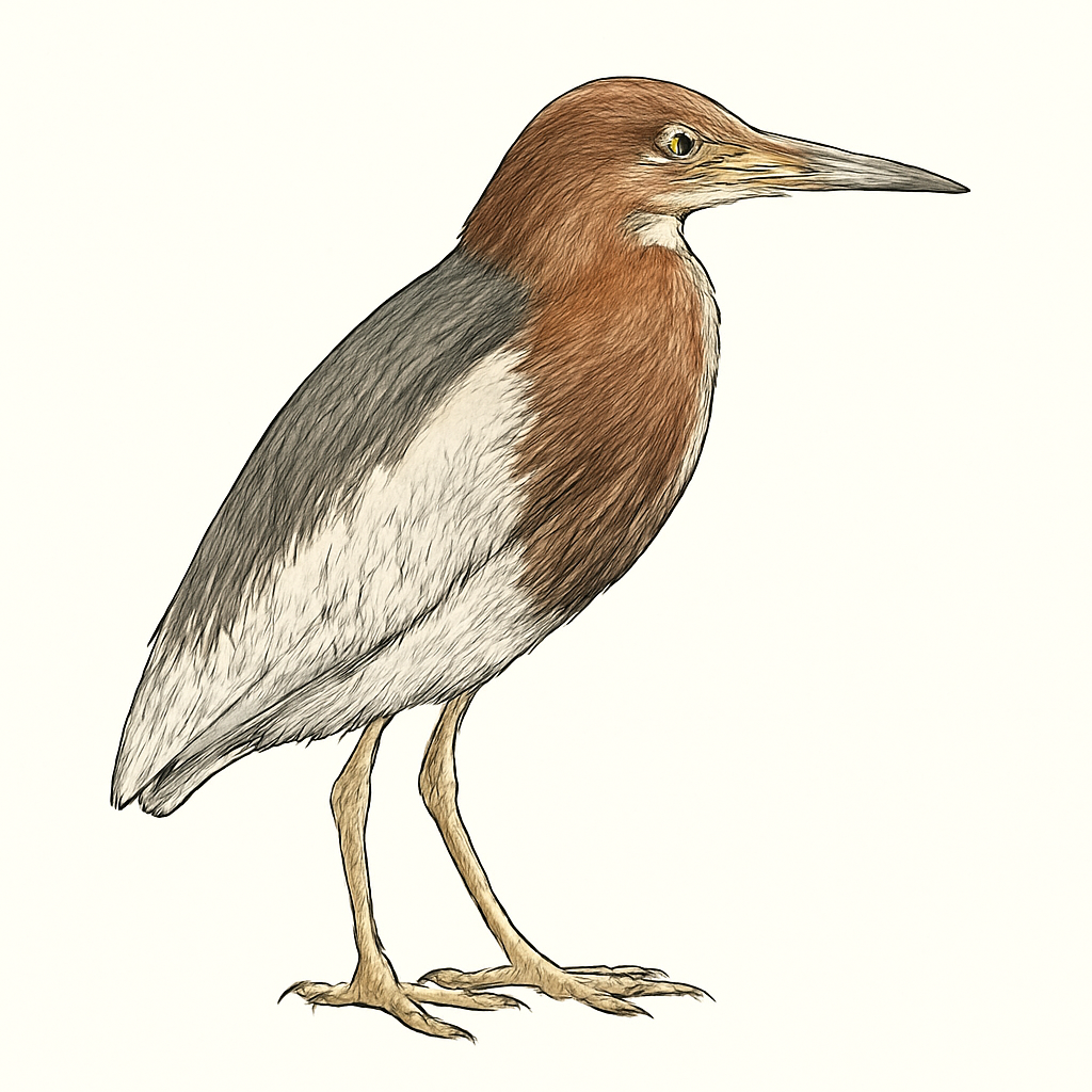 Ilustração de chinese pond-heron