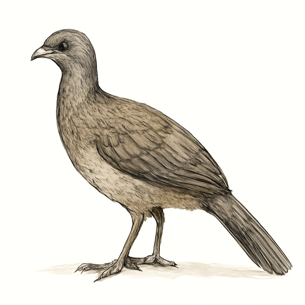 Ilustração de west mexican chachalaca