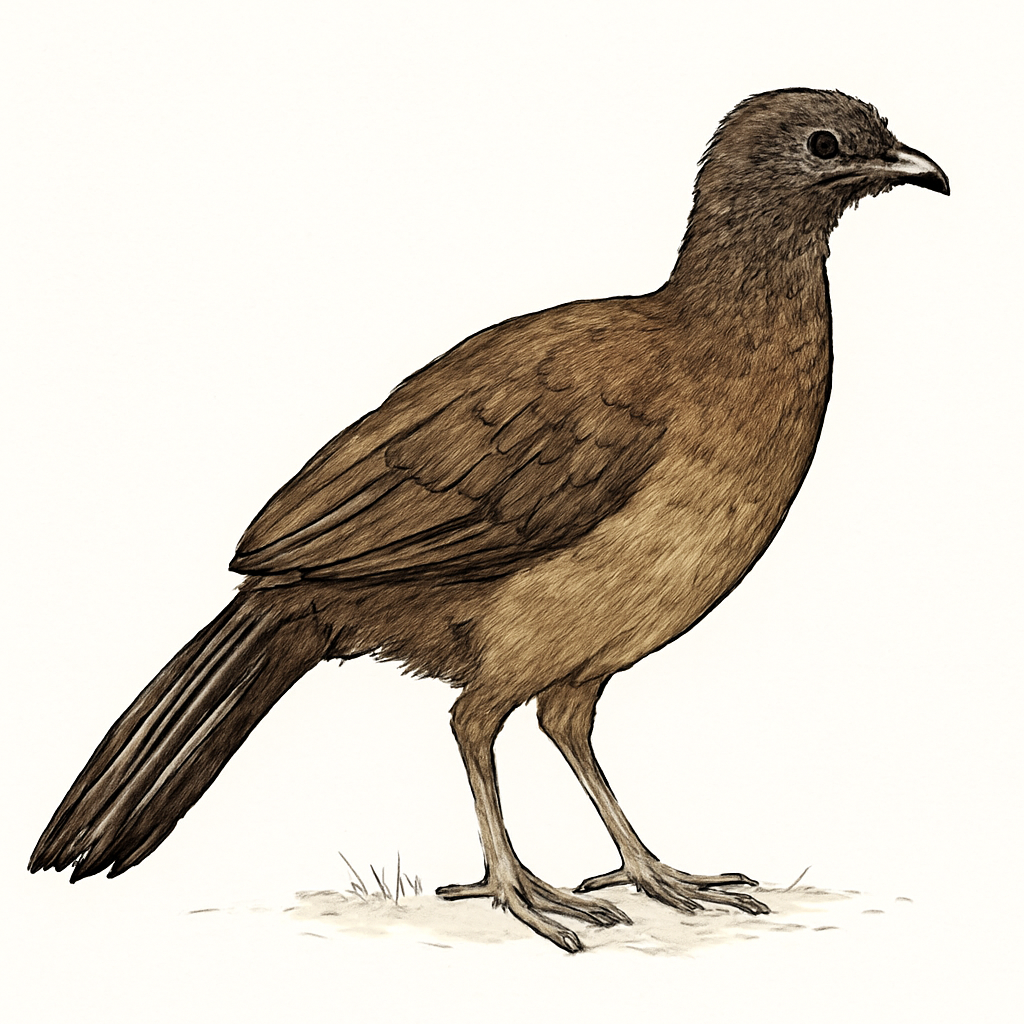 Chaco Chachalaca illustration