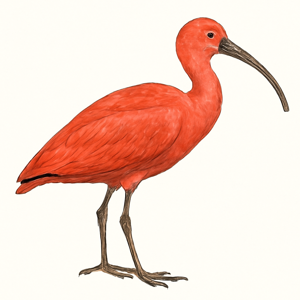 Illustration de Ibis rouge