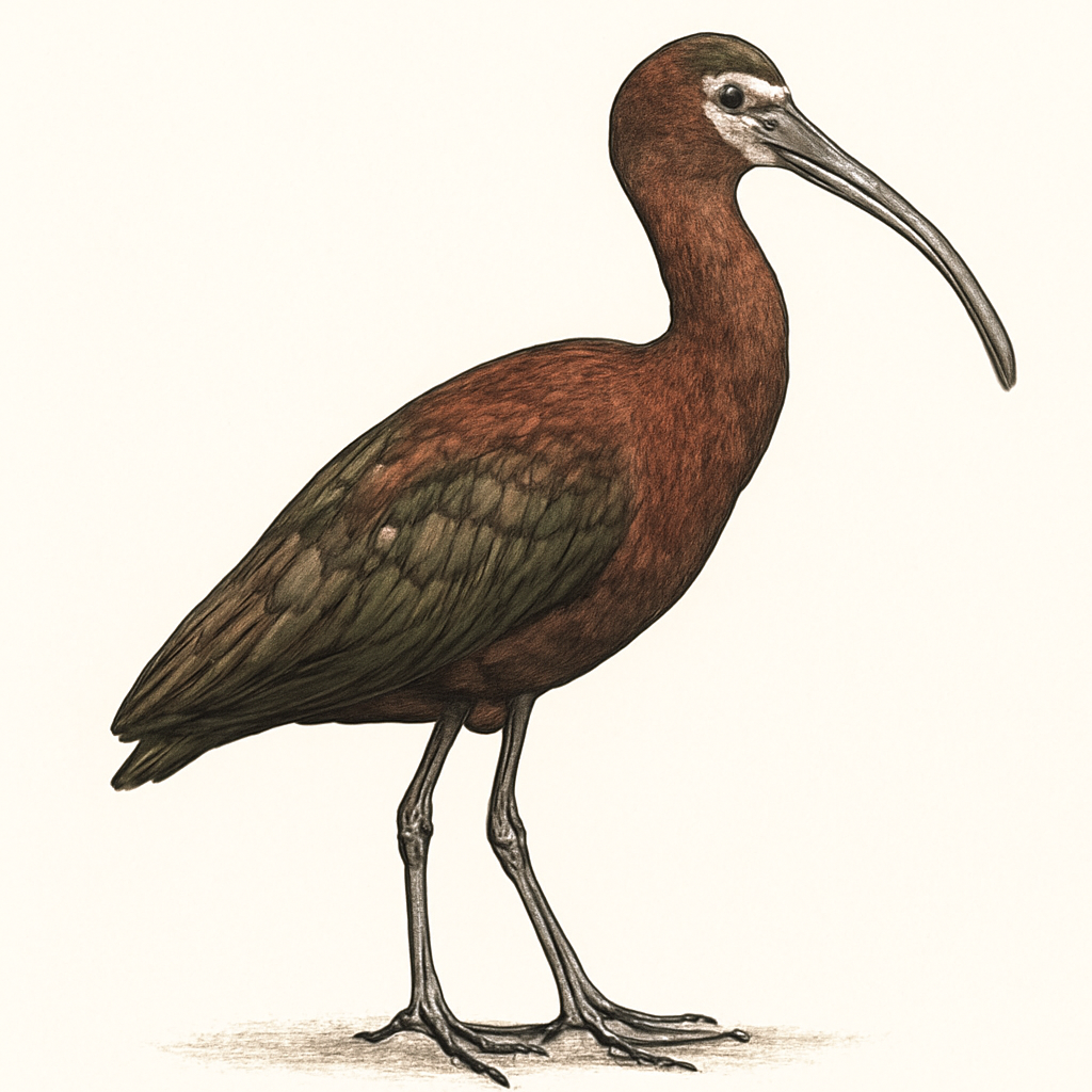 White-faced Ibis illustration