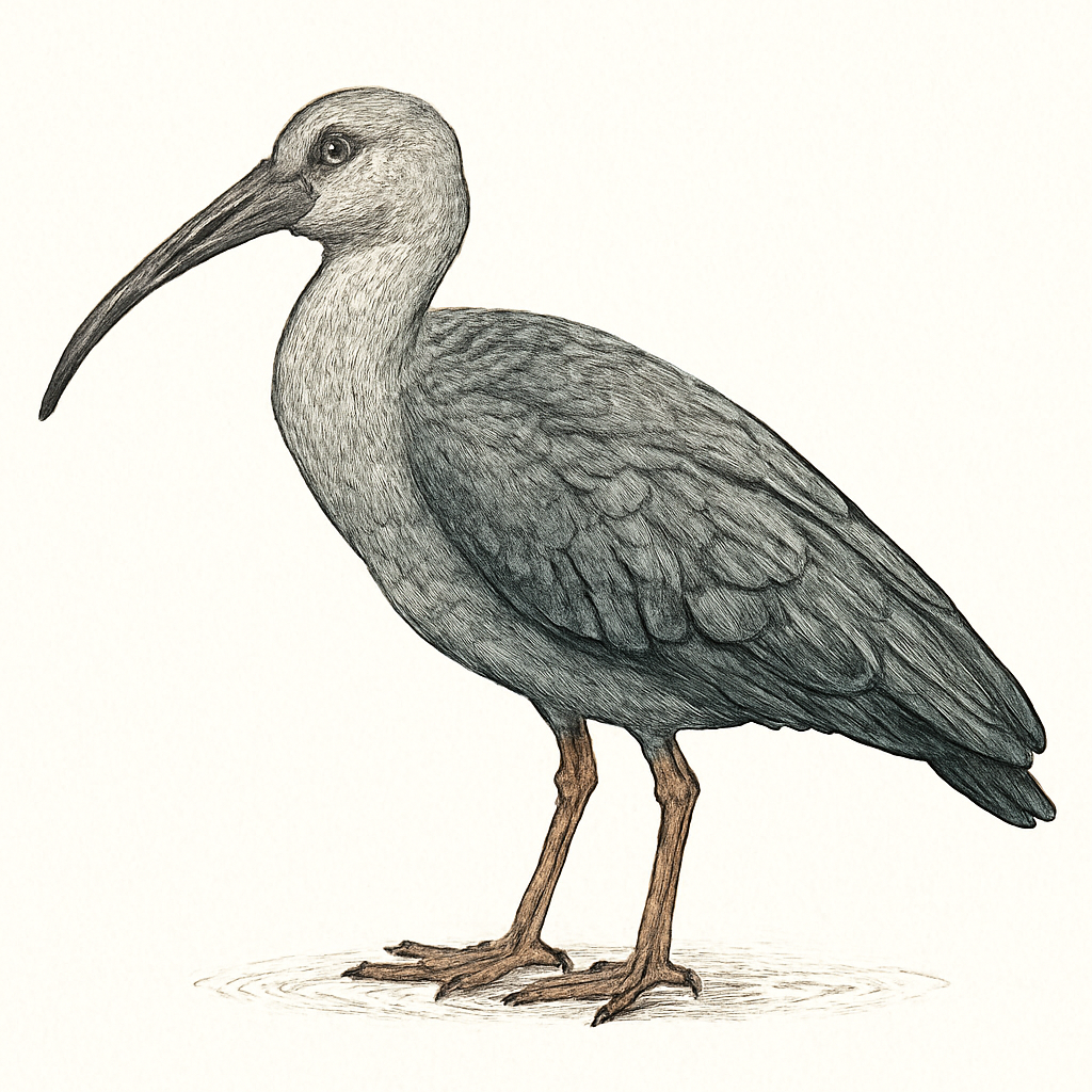 Ilustración de Bandurria Mora