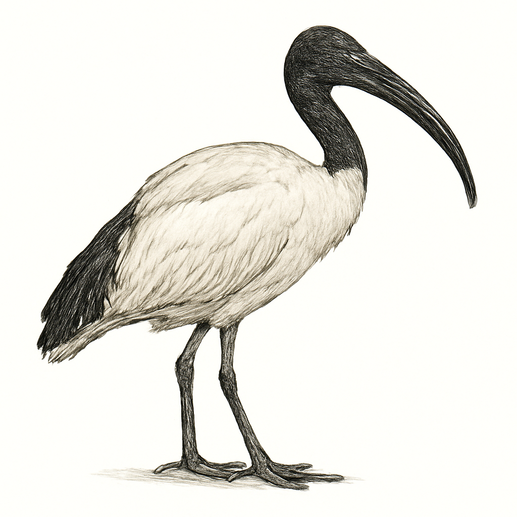 Illustration von Pharaonenibis