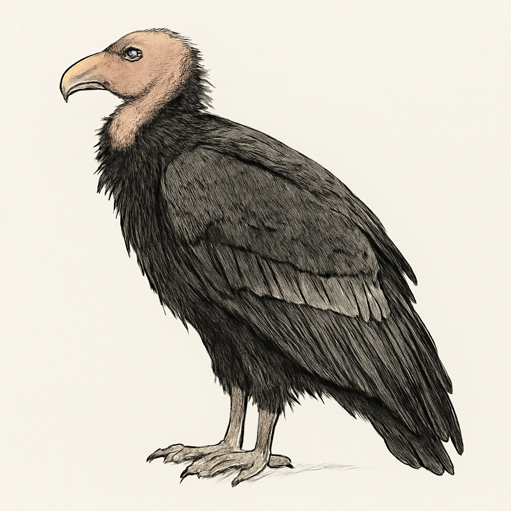 Illustration von Kalifornienkondor