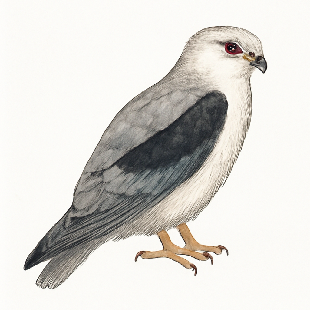 Black-winged Kite illustration