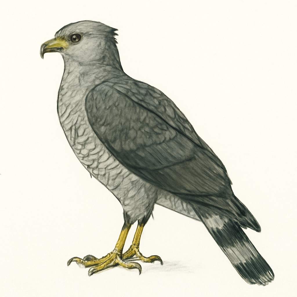 African Harrier-Hawk illustration