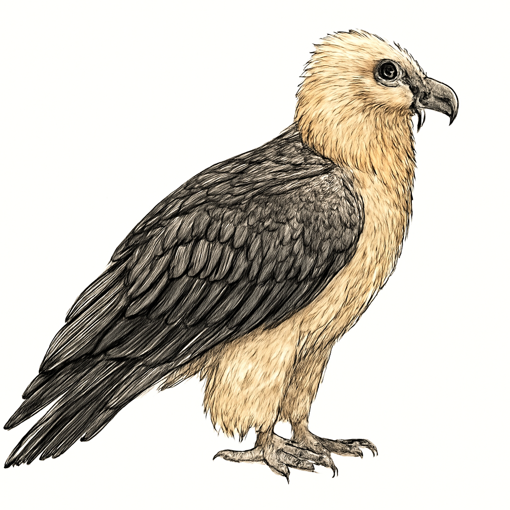 Bearded Vulture illustration