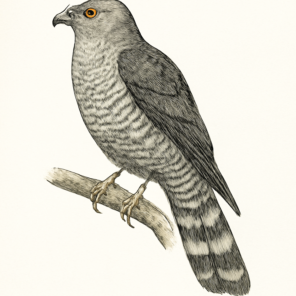 African Cuckoo-Hawk illustration