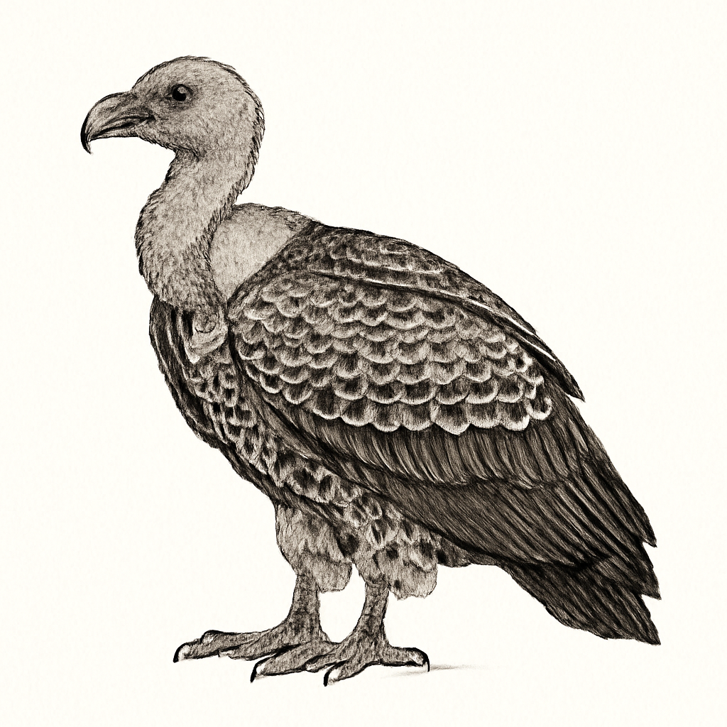 Illustration de Vautour de Rüppell