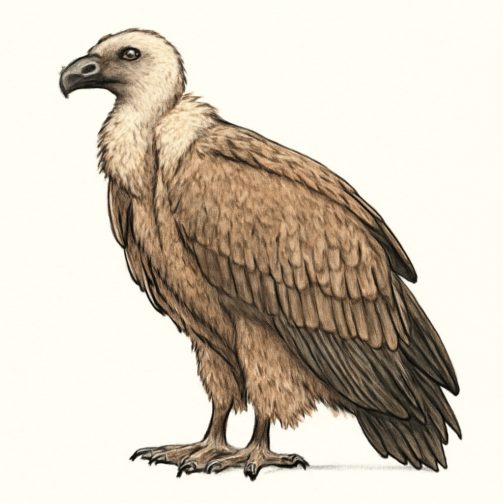 Ilustración de Buitre del Himalaya