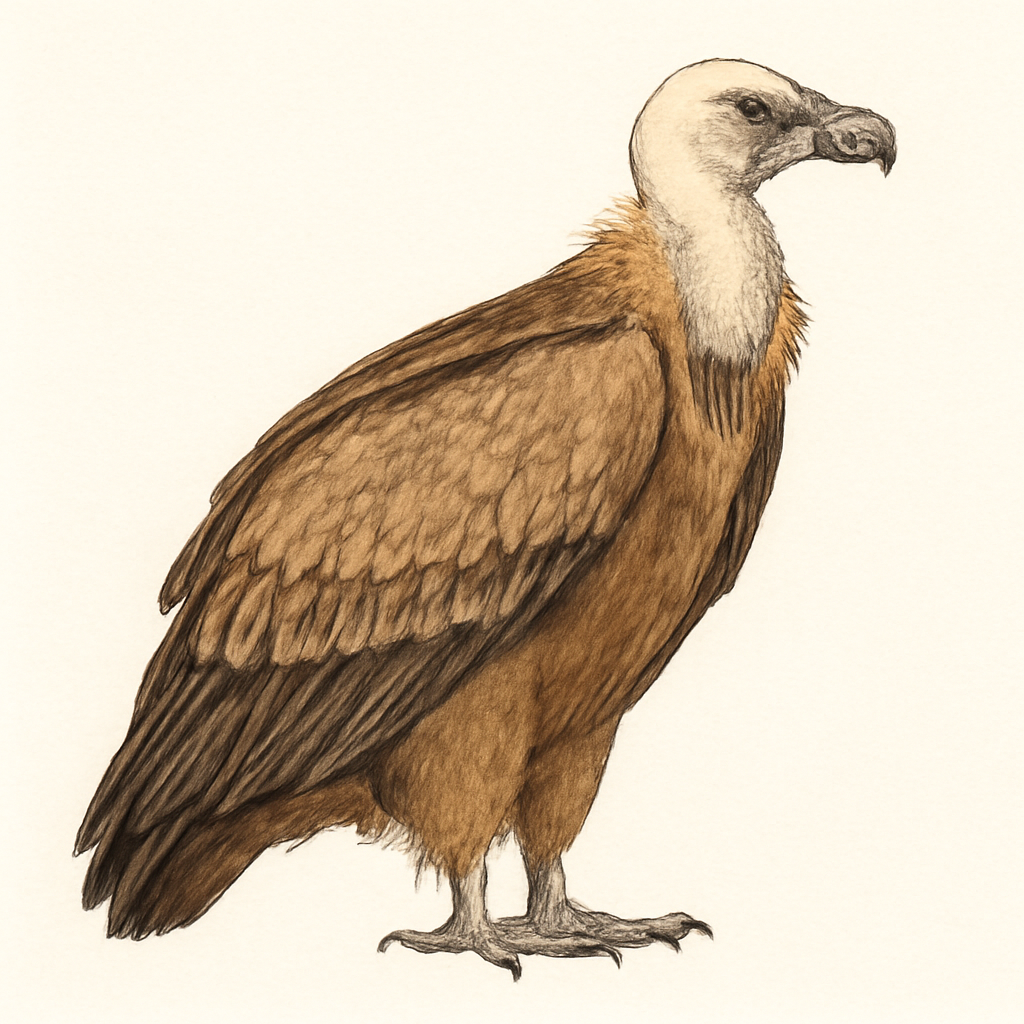 Illustration de Vautour fauve