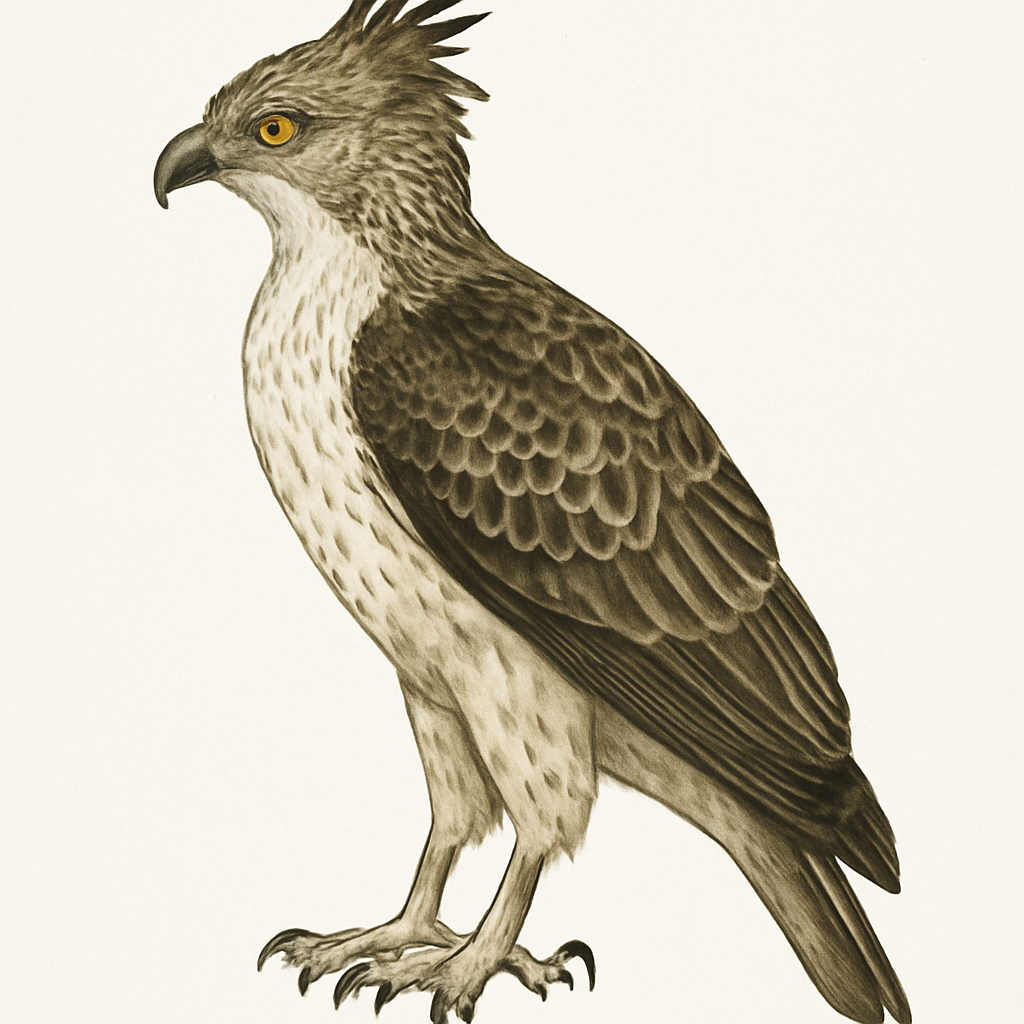 Philippine Hawk-Eagle illustration