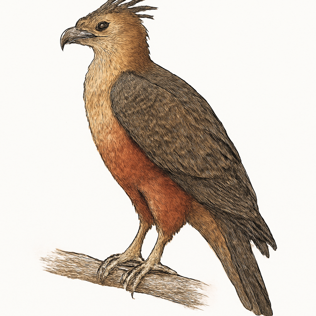 Illustrazione di Rufous-bellied Eagle