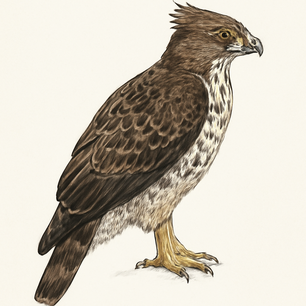 Ilustração de ayres's hawk-eagle