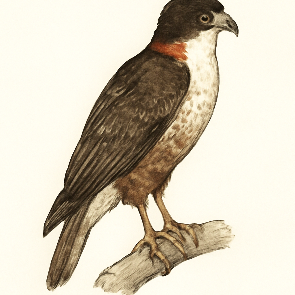 Semicollared Hawk illustration