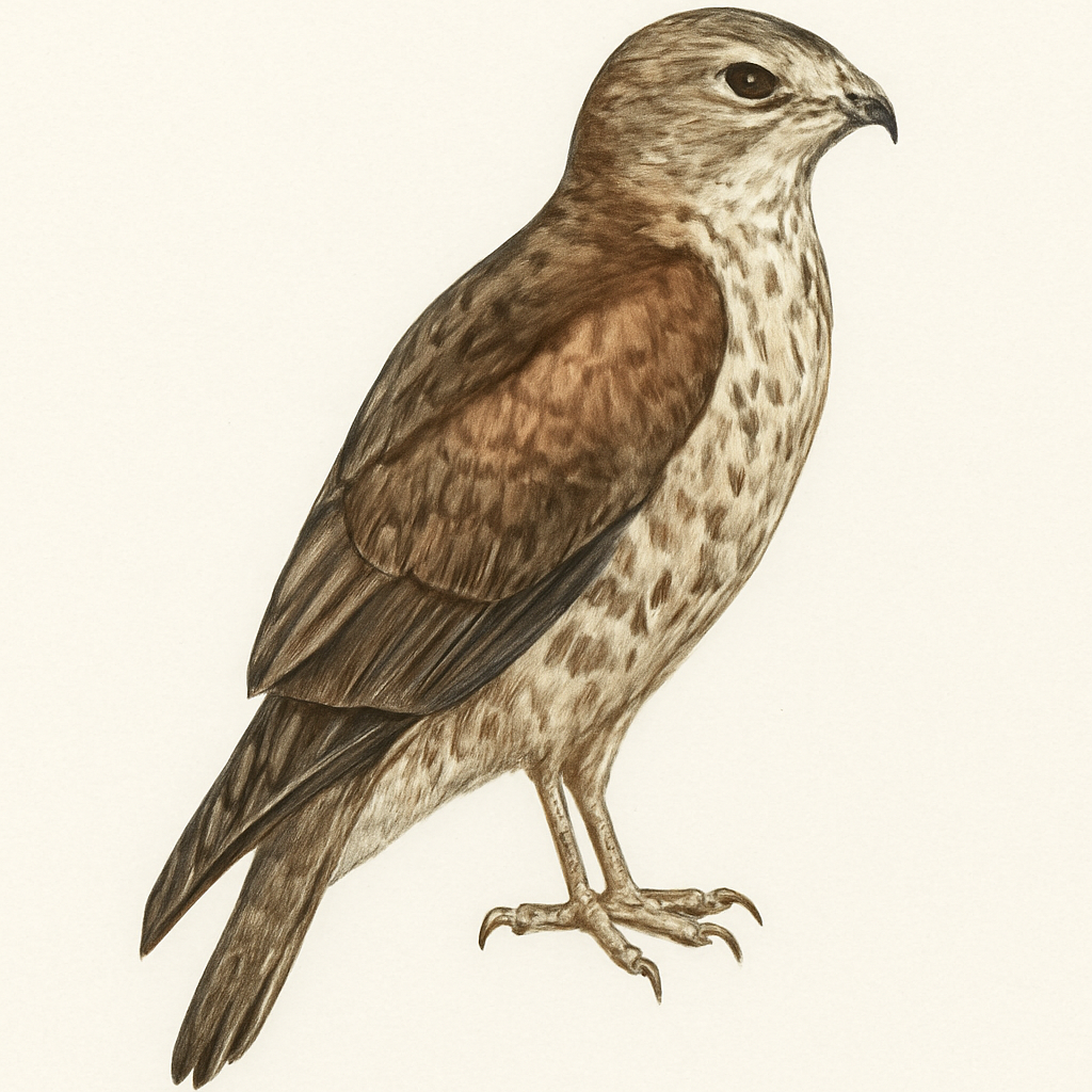 Illustrazione di Rufous-winged Buzzard