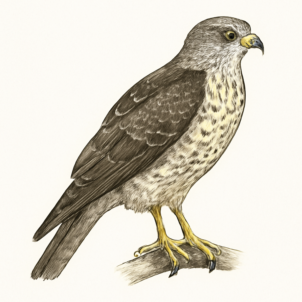 Illustration de Busautour à joues grises