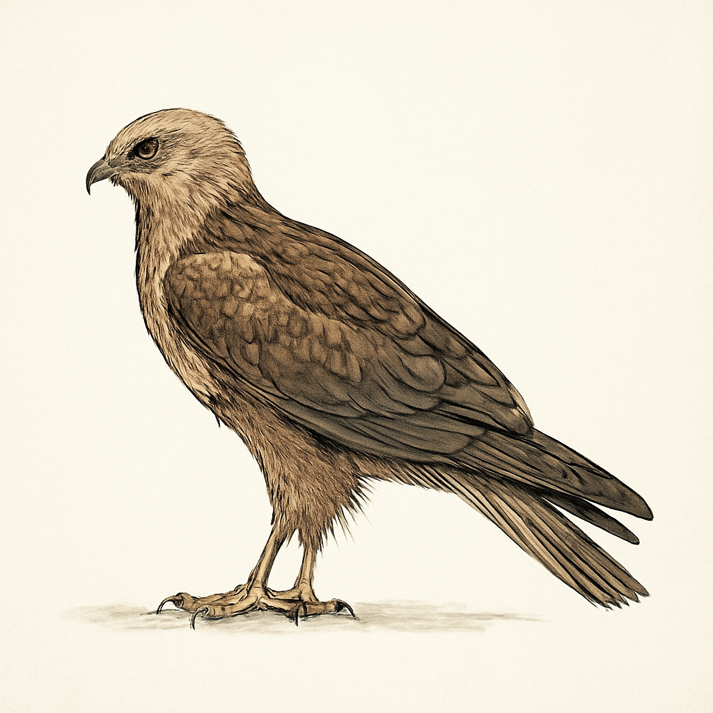 Western Marsh Harrier illustration