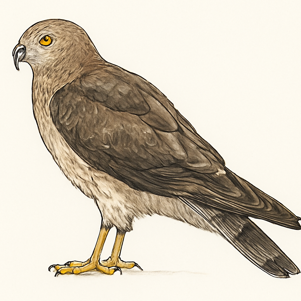 Northern Harrier illustration
