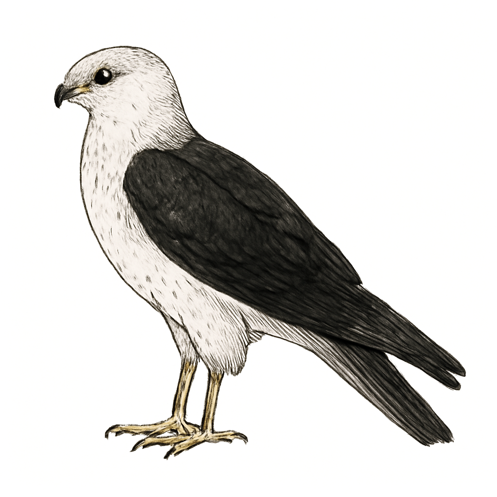 Illustrazione di Pied Harrier