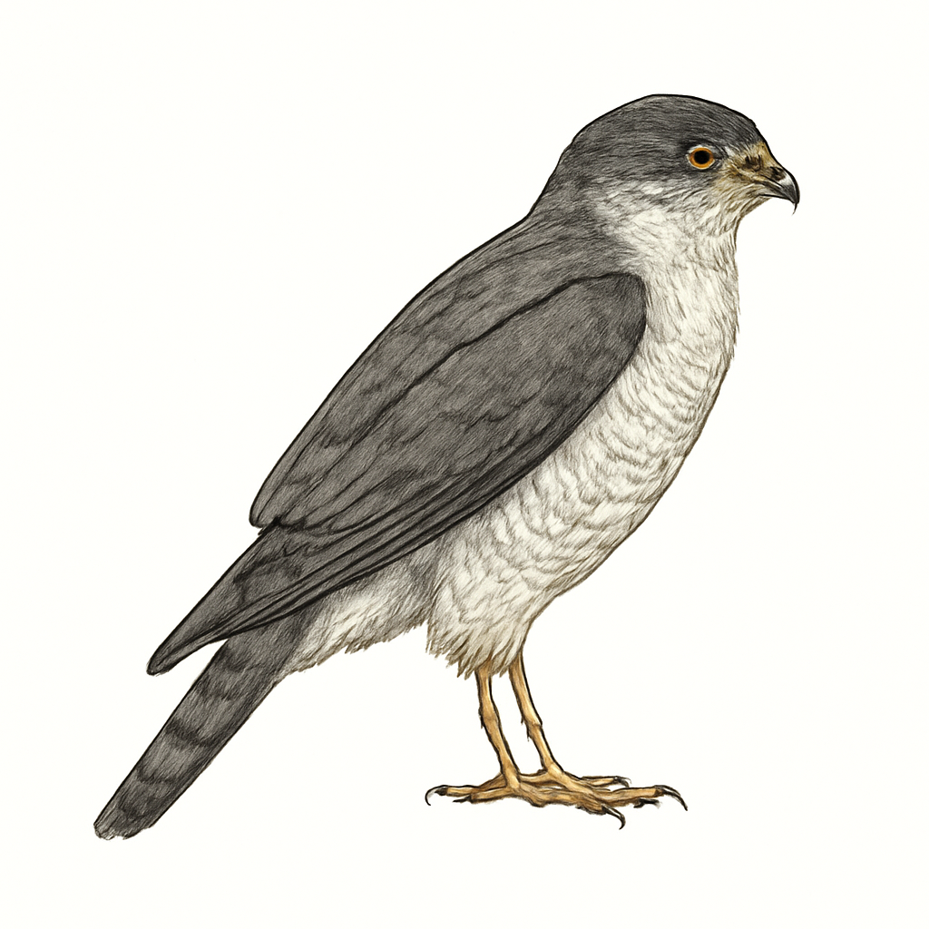Levant Sparrowhawk illustration