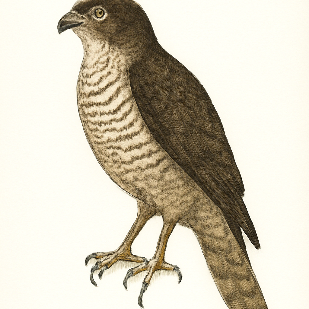 Illustration von Bänderhabicht