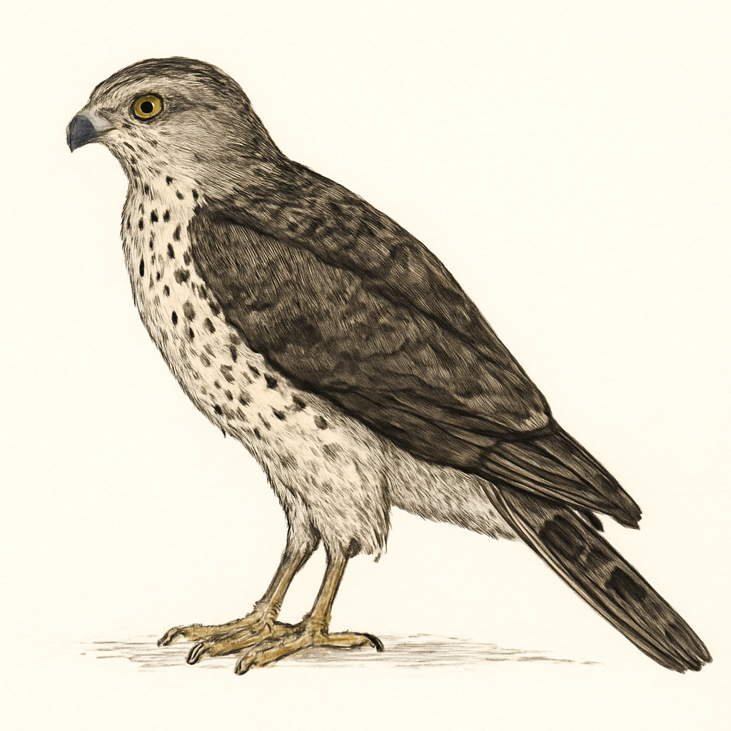 Moluccan Goshawk illustration